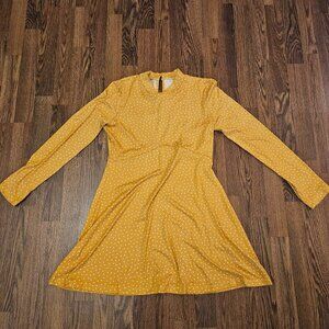 Yellow Polka-Dot Dress - Small